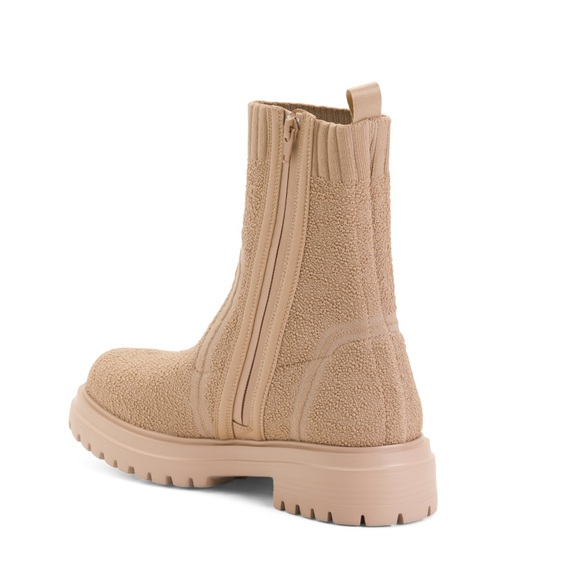 Vaneli Cipria Natural Zenon Stretch Knit Lug Sole Booties Women’s Size 7 NEW - Picture 7 of 9